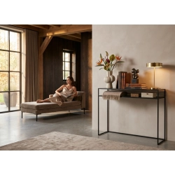 SKD-33 KONSOLA LOFT INDUSTRIALNA STAL CZARNA STAL NIERDZEWNA INOX